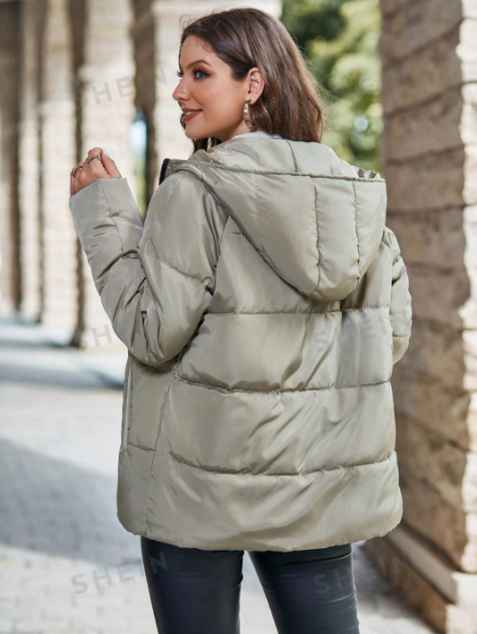 Quilted puffer Jacket Olive